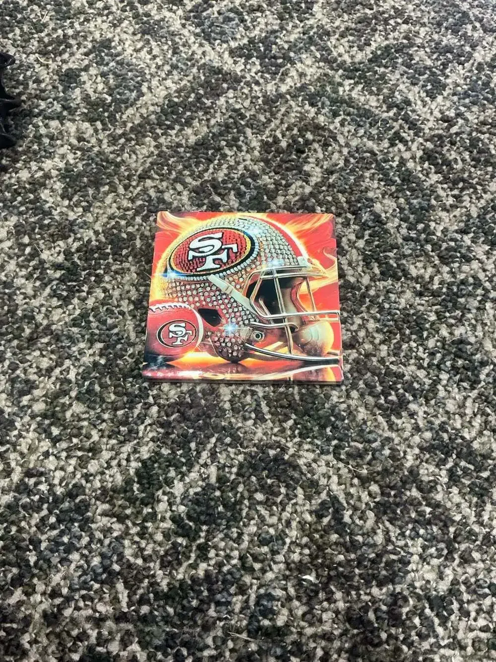 San Francisco 49ers NFL Team Helmet Decorative Square Coaster